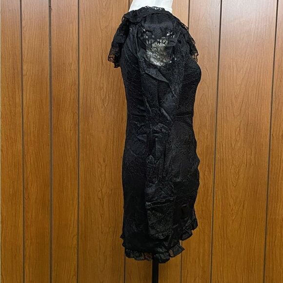 Alexis Ilana One-Shoulder Lace Cocktail Dress size S - Picture 7 of 11